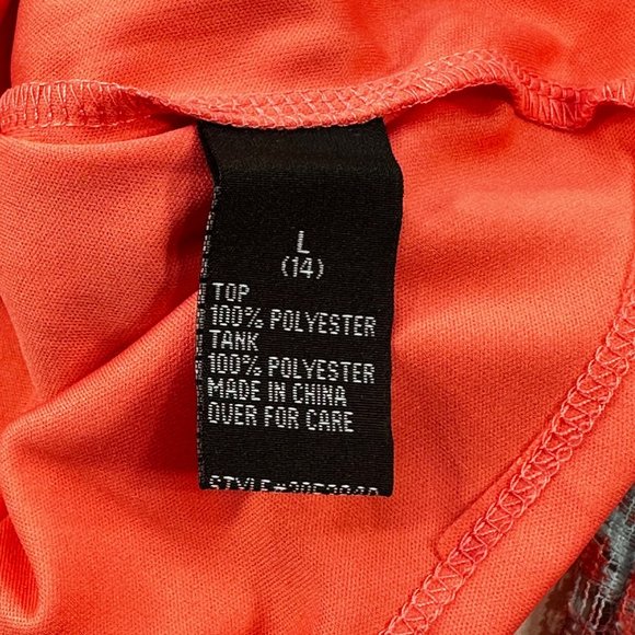 Amy Byer Girl's Sz Large 14 Skirt And Top Set Lined Ruffled Red Festive Preowned - Picture 4 of 16